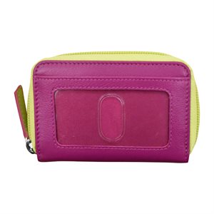 Two Tone Zip Around Pouch
