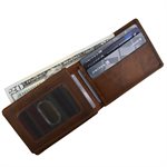Men's Wallet Compact Bifold with Left Flip